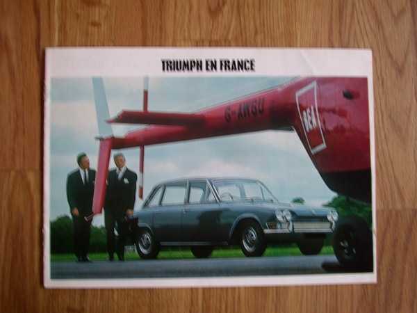 Catalogue de la gamme TRIUMPH en 1968