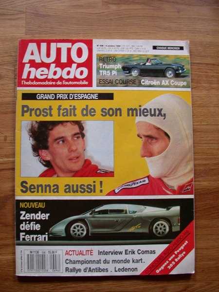 Auto Hebdo n°696 du 4 octobre 1989