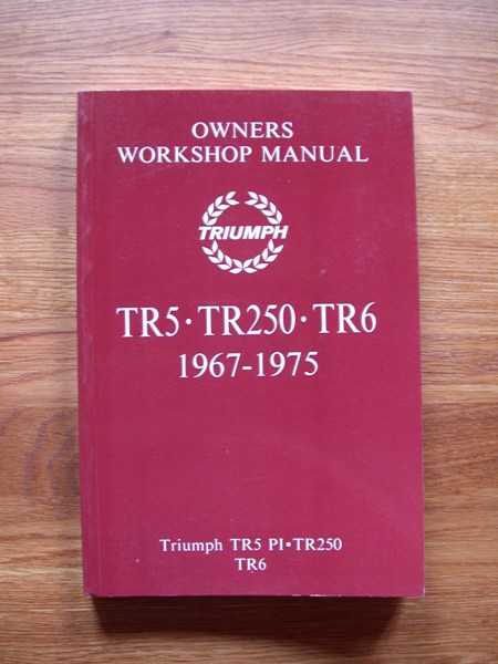 Owners Workshop Manual TR5/250 et TR6 - Brooklands Books