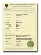 Certificat du BMIHT