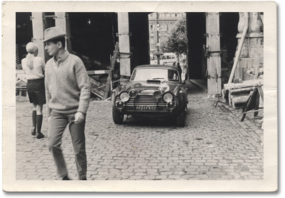 Barbara, Mordacq et Duvauchel au Marathon de la Route en 1968.